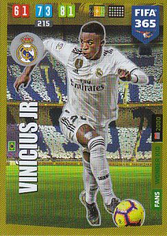 Vinicius Jr Real Madrid 2020 FIFA 365 Wonder Kid #123